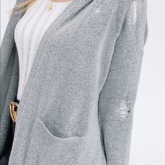 🔥 LAST ONE 🔥cozy distressed sweater cardigan - Picture 4 of 5